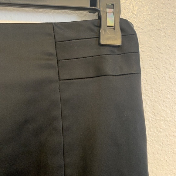 White House Black Market Black Acetate Straight Pencil Skirt Women's Size 00 - Picture 8 of 11